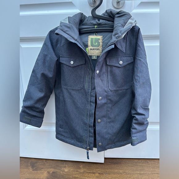 Burton Other - Burton Ski/snowboard Jacket. Boys Uproar Jr Denim. Grey. Size S (US 7-8).